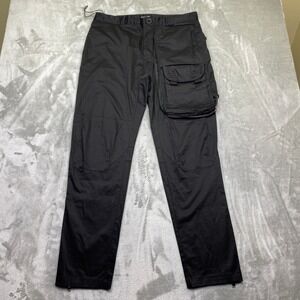 EMBELLISH NYC Black‎ Cargo Pocket Zip Detail Utility Pants Mens Size 36 Moto